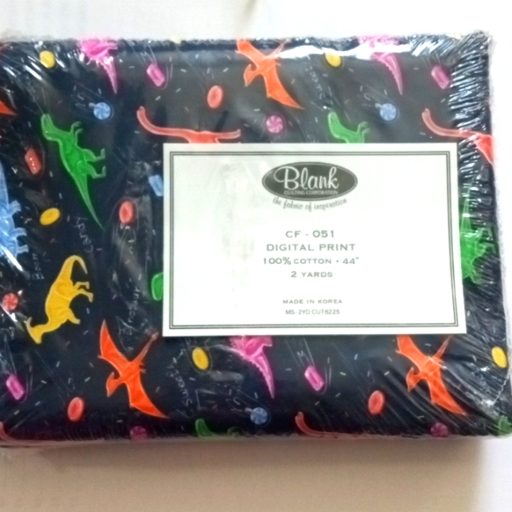 Dinosaur Candy Print Fabric